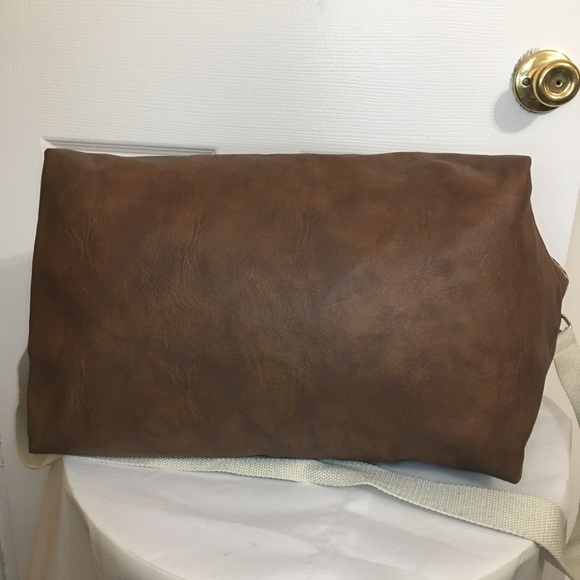 Brown/Leopard Print Softside Tote - Picture 5 of 6